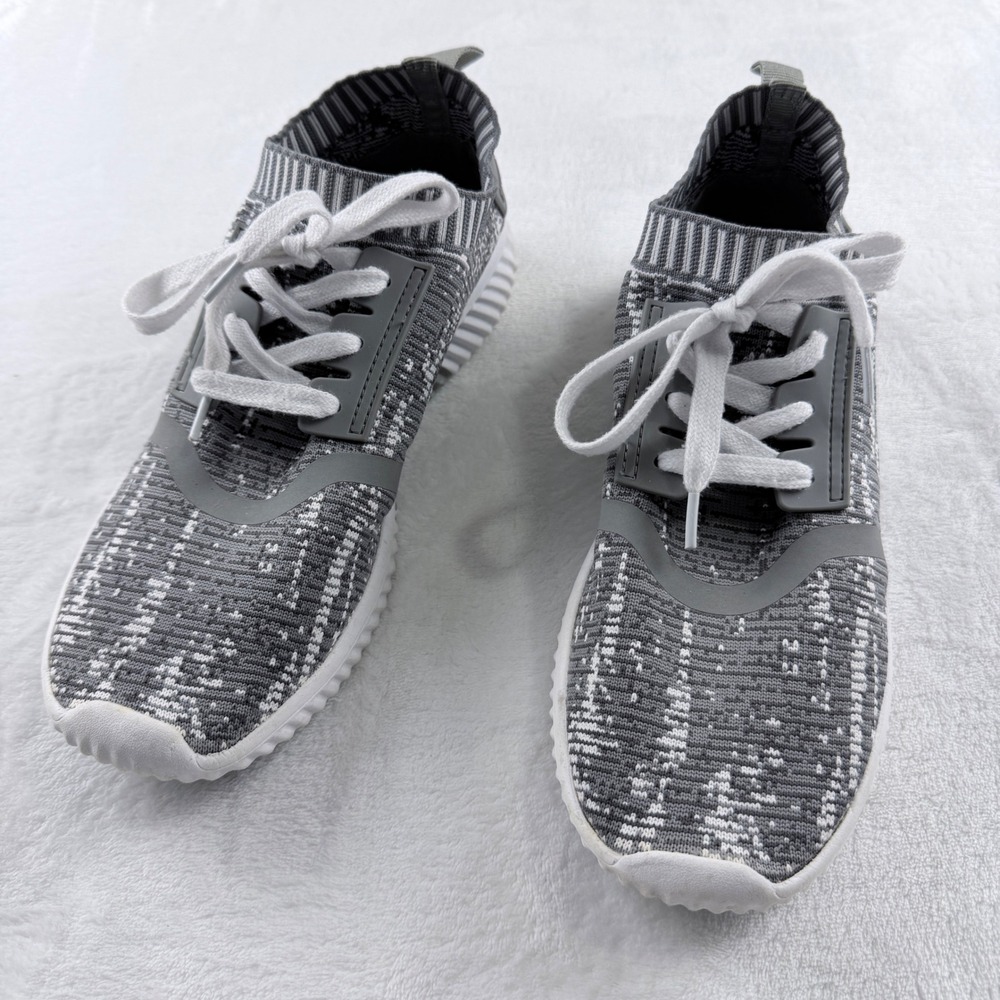 Beverly Hills Polo Club Sneakers Advenger Gray White Knit Mens Size 8 M